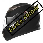 Cascos de moto negro Black Friday